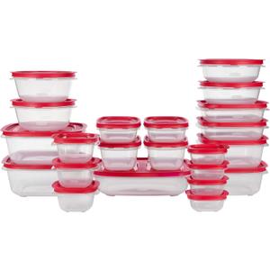 Rubbermaid EasyStore Containers, 44-Piece Set, Food Storage Containers with Lids