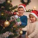 Pig Christmas Ornament 2025 2D Flat  Acrylic Holiday Tree Hanging Decoration  Cute Farm Animal Hugging Candy Cane Ornament, Pig Lover Gift, Rustic Christmas Keepsake 2025