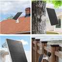 Arlo Solar Panel Charger Compatible with Pro 5S/4/3/3 Floodlight/Ultra/2, 6V 4.5W Solar Panels IP65 Weatherproof w/ 9.8ft Charging Cable, Adjustable Wall Mount, 4 Pack