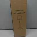 Cordless Table Lamp,LED Battery Operated Desk Lamp, 5400mAh 72 Hours Rechargeable Modern Nightstand Lamp with Touch Control,Portable Bedside Lamps for Nightstand,3 Color Dimming