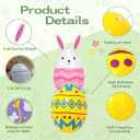 12 Pcs Inflatable Easter Eggs Outdoor Decorations, Large Blow up Easter Egg Decorations for Front Door, Porch or Garden, Easter Holiday Atmosphere, Celebrate Easter in Style