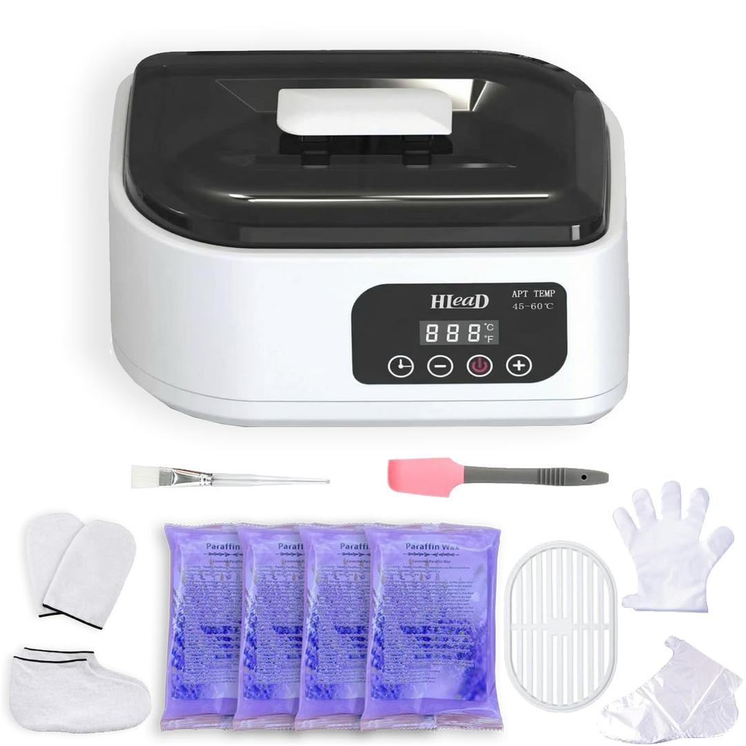 Paraffin Wax Machine for Hand and Feet，Touchscreen Paraffin Wax Warmer with Wax Moisturizing Paraffin Spa Wax Bath Kit, Large Capacity at Home for Smooth and Soft Skin
