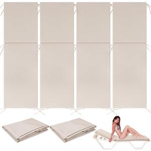 4 Pcs Waterproof Chaise Lounge Cushion Cover Outdoor (Not Includes Cushion) 72 x 21 x 3 Inch Chair Replacement Cover Chaise Slipcover with Zipper Ties for Patio Pool (Beige)
Visit the FuWeave Store
4.2 
4.2 out of 5 stars
    16 ratings
$82.99
$82
.
99