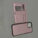 Compatible with Magsafe for iPhone 12 Pro Max Wallet Case Magnetic Card Holder, RFID Blocking 2 in 1 Detachable Kickstand Shockproof Case for Women Men, Pink