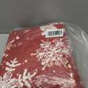 Artoid Mode Red Snowflake Pinecone Winter Area Rug, Christmas Home Decor Low-Profile Non-Slip Washable Large Rug for Living Room Bedroom Farmhouse Dining Room Kids Playroom 5x7 Feet