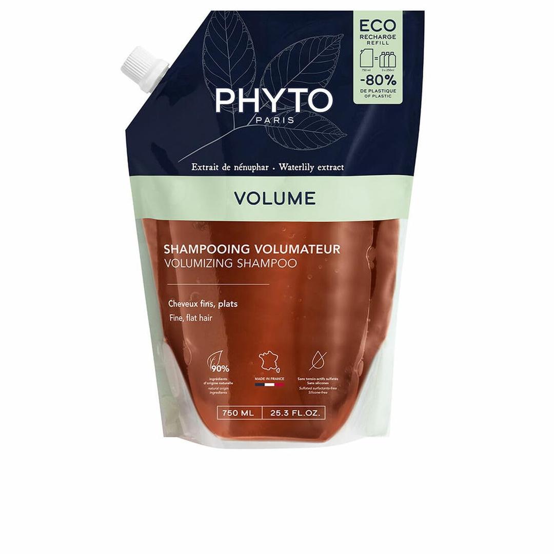 PHYTO VOLUME Volumizing Shampoo, Lightweight, For Fine Hair and Thin Hair, Instant Volume