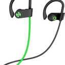 POIUZET Bluetooth Headphones, IPX7 Waterproof Wireless Sports Earbuds, HiFi Bass Stereo Earphones with Noise Cancelling Mic, 12 Hrs Playtime Headsets in-Ear, Running Headphones for Workout Gym