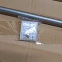 Adjustable Curtain Tension Rod with Decorative Round Finials, No Drill Window Rod, Easy Install Expandable Tension Curtain Rod for Windows, 48 to 84 Inch, Brushed Nickel