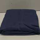 Navy Blue Curtains 84 inch Length for Bedroom Back Tab Rod Pocket Modern Nautical Farmhouse Decor Slub Linen Textured Dark Blue Semi Sheer Window Curtains 2 Panels Set for Dining Room Office Indigo