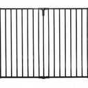  36-Inch Wide 2 Panel Extension Kit for Home Decor Super Wide Adjustable Gate Extension Kit, Black
