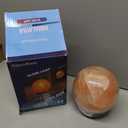 Himalayan Pink salt globe Shape Lamp with dimmer switch and a pair of bulbs (HL-GLOBE)