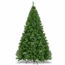 7.5 ft. Green Unlit Hinged Artificial Christmas Tree Pine Tree with 1346 Tips