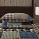 Eddie Bauer - Full/Queen Quilt Set, Premium Cotton Reversible Bedding with Matching Shams, Patchwork Luxurious Bedding Set (Classic Patchwork Green, Full/Queen)