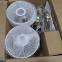 Depuley Battery Operated Wall Sconce: Set of 2 Wireless Wall Lights with Remote for Bedroom - Rechargeable 15 Colors Gold Wall Lamp for Living Room Hallway