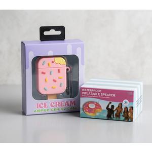 Waterproof Inflatable Donut Speaker And Ice Cream Airpod Gen 1/2 Case