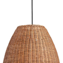 13.7in Rustic Woven Pendant Light Fixture, Rattan Lampshade Coastal Hanging Lighting, Adjustable Vintage Farmhouse Chandelier for Kitchen Island Dining Room