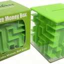 Trekbest Money Maze Puzzle Box - A Fun Unique Way to Give Gifts for Kids and Adults (Green)