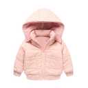 Mud Kingdom Baby Boys Hooded Coat Warm Winter Outerwear Full Zipper Pink 8 Months