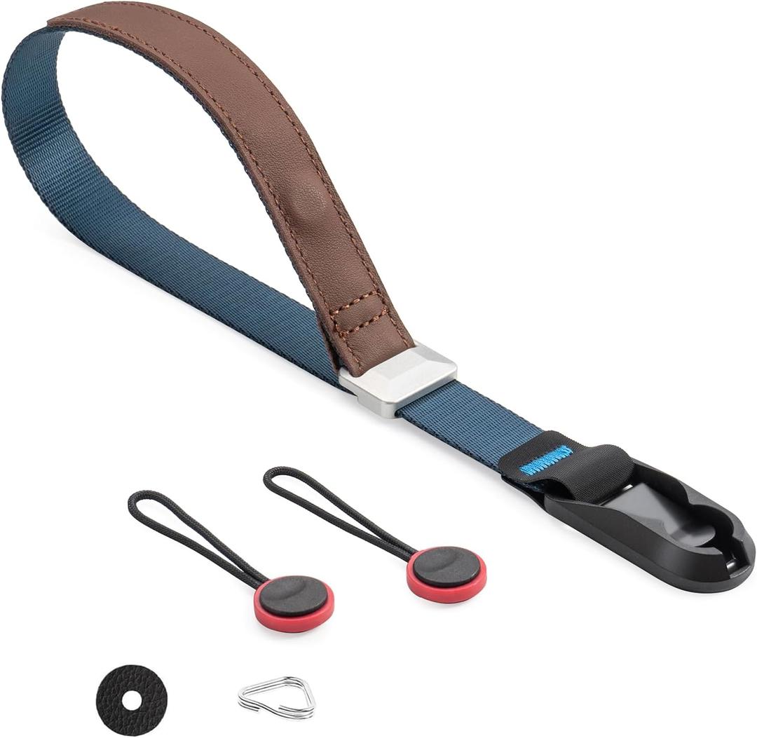 Camera Wrist Strap, Camera Hand Straps for Photographers, Adjustable Quick Release for DSLR SLR (Blue)