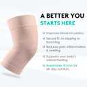 KEKING Orthopedic Brace for Tendinitis, Arthritis, ACL, MCL, Injury Recovery, Meniscus Tear, Knee Pain, Aching Knees, Patellar Tendonitis and Arthritis, Knee Compression Sleeves 2 Pack, Beige XL