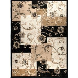 Home Dynamix Optimum Byron Area Rug, 7 ft 8 in x 10 ft 4 in, Black/Beige