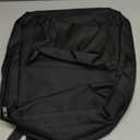 BOGGEUSS Black Basic School Canvas Backpacks for Boys Girls 15.6 Inch Travel Water Resistant Bookbag Black