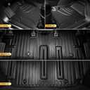 AOMSAZTO All-Weather TPE Floor Mats Compatible with 2022-2025 2026 Nissan Pathfinder (7&8 Seats) Custom Fit Cargo Liner with Backrest Mat, Full Set for Interior Protection