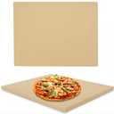 Pizza Stone Heavy Duty Ceramic Baking Stone for use in Oven & Gril - Thermal Shock Resistant, Ideal for Baking Pizza, Bread, Cookies, Rectangular Cooking Stone 15x12 Inch. (Bonus Free Scraper)