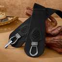 Womens Western Wide Waist Belt for Dress Vintage Stretchy Elastic Belt with Chunky Gold Buckle (Black), Size: Fits Waist 29"-33"