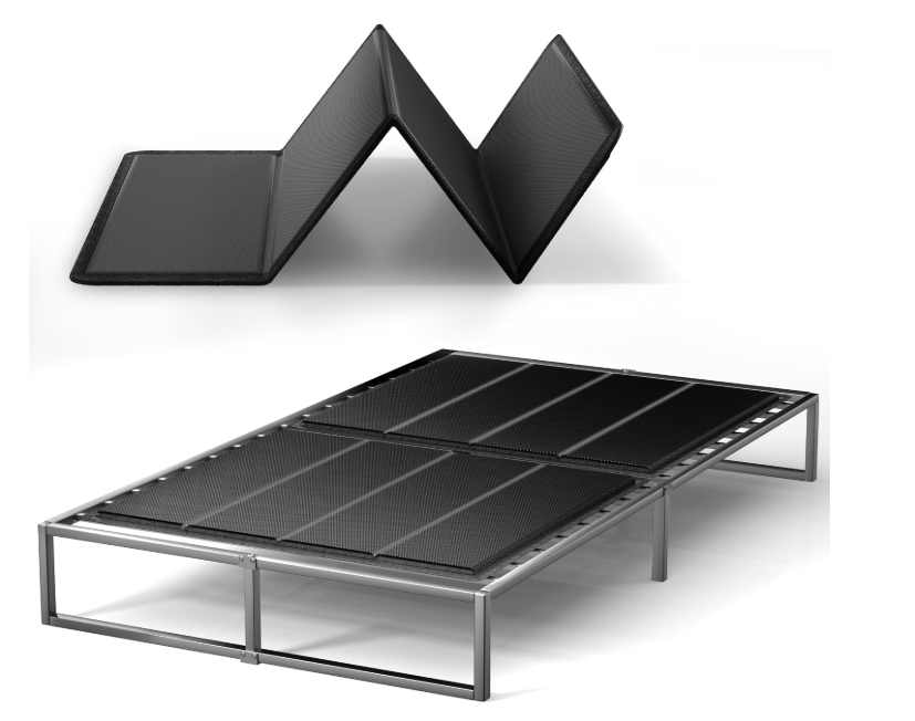 Bunkie Board 10MM, Folding Spring Box, Light and Thin, Breathable, Noise Minimizing, Moisture Resistant Bunkieboards,Bed Support Flat Noodles, Full Size 54x75''