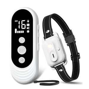 Dog Shock Collar, 3300ft Dog Training Collar with Remote, IPX7 Waterproof Rechargeable Sleek Modern Shock Collar for Small, Medium, Large Dogs with Beep, Vibration, Safety Shock, Light Mode, 8-120 lbs