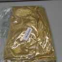 Gold Shimmer Arch Backdrop Cover 7.2FT with Zipper,Thick Soft Stretchy Sequin Glitter Spandex Fitted Chiara Cover for Wedding Birthday Baby Shower Graduation Party Photo Backdrop