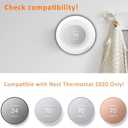 Wall Plate Made for The Nest Thermostat 2020 Only | Google Nest Thermostat Trim Kit Accessory | Easy Installation | Snow