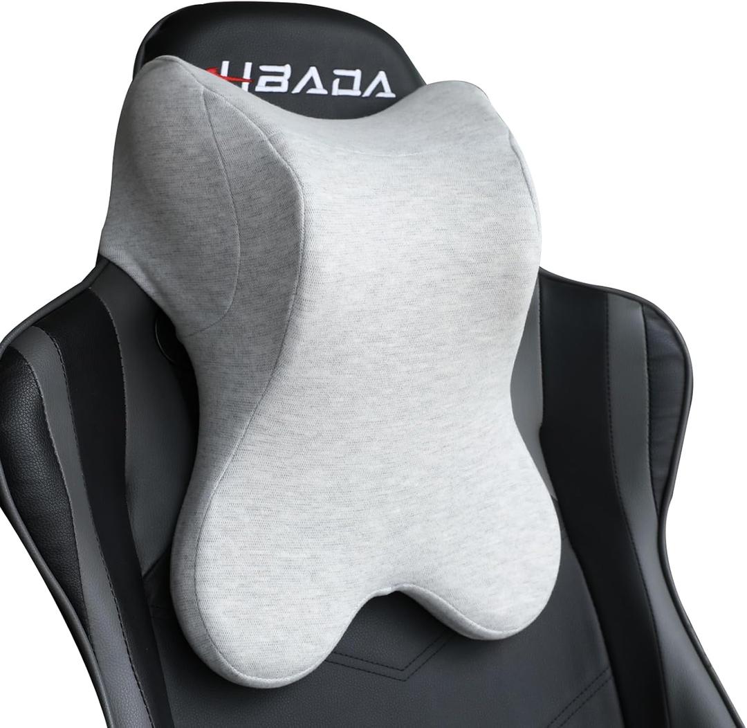 Car Neck Pillow for Driving Gaming Chair Headrest Pillow Office Chair Neck Pillow Ergonomic Design Double Straps Design Suitable for Different Heights