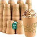 12oz 100 Count Compostable Paper Cups, BPI Certified Plant-Based Biodegradable Disposable Coffee Cups with PLA Lining, Perfect for Hot & Cold Drinks, Coffee, Party, Office & Daily Use