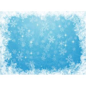 Allenjoy 8x6ft Ice Blue Winter Backdrop 1st First Birthday Party Supplies Wonderland Decor Banner White Snowflake Christmas Baby Shower Kids Children Background Props Decorations Photography Studio