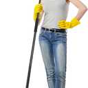 PBHEPJ 18 Inchs Push Broom Outdoor Heavy Duty, Shop Broom with 60" Long Handle for Cleaning Outdoor or Indoor Tile, Garage, Shop, Deck, Concrete, Wood, Stone, Patio Floor