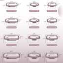 2 x 12-Pack Glass Containers with Tempered Lids Borosilicate, Oven-Safe(-4F~950F), Airtight, BPA-Free, Multi-Size for Meal Prep, Dishwasher Safe, 1.6 cups to 6.4 cups (Pink)