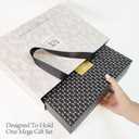 2 x ESNA HOME Premium Bags With Fabric Ribbon Handles - Designer Shopping Bags For Wedding Gifts - Size 14.5 * 11 inch