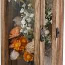 GraduationMall 5x12.5 Shadow Box Frame Solid Wood Glass Door Display Case with Linen Back and 6 Stick Pins,1.5 inches Interior Depth,Ideal for Memorabilia Pictures Flowers Medals Tickets (Carbonized Black)