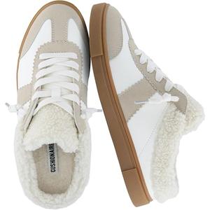 girl MIA Blade Women’s Slip On Sneaker Mule – Faux Leather & Suede Backless Sneaker with Memory Foam & Cozy Lining 8.5