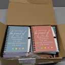 48 Pcs/24 Set Employee Appreciation Gift for Coworkers Staff Teacher Positive A6 Spiral Journal Notebook with Pen for Team Social Work Gifts Volunteer Week