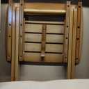URFORESTIC Portable Shower Bench-Bamboo Folding Shower Stool Seat Chair Fully Assembled-Hold Up to 500 LBS, Large
