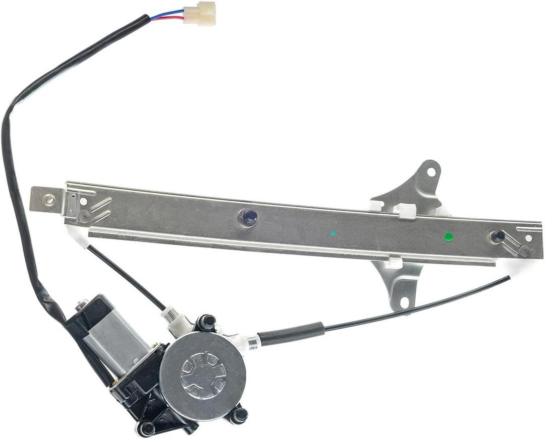 YHTAUTO Rear Power Window Regulator Driver Side with 2-Pin Motor Assembly for Toyota Camry 1992-1996, Sedan Only (Rear Driver Side)