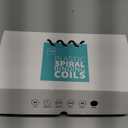 Binditek 50 Pack Plastic Spiral Binding Coils, 25mm(1"), 215 Sheet Capacity, 4:1 Pitch, Black, 48 Loops, for Letter Size, for Students and Coworkers