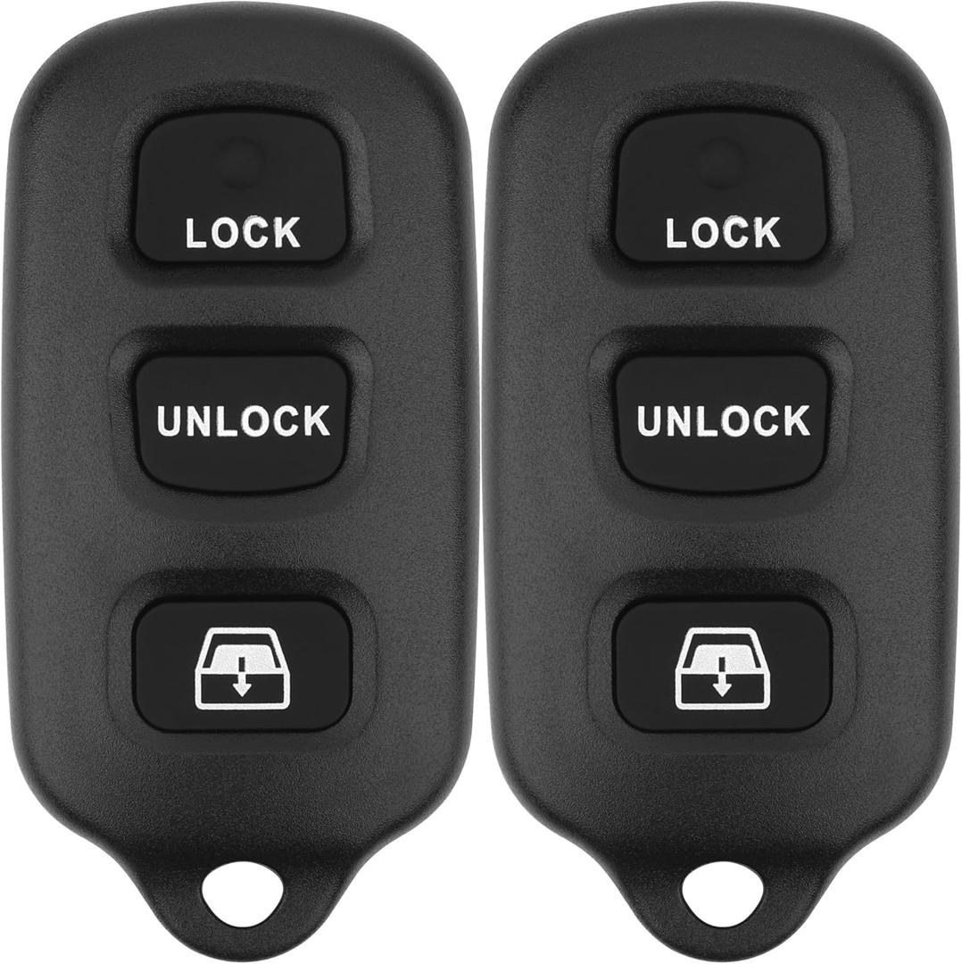 Key Fob Replacement for 1999-2009 Toyota 4Runner/ 2001-2007 Sequoia Car Keyless Entry Remote Control,HYQ12BBX HYQ12BAN,4 Buttons,2Pcs