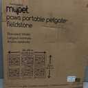 MYPET North States Paws Portable Pet Gate: 26-40" Wide. Pressure Mount. No Tools Needed. Made in USA, 23" Tall, Expandable, Durable Dog Gates for Doorways, Fieldstone Gray