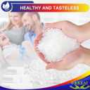 OKKEAI 8 Gallon Trash Bags 30L Garbage Bags Medium White Kitchen Trash Bags Wastebasket Liners for Bathroom,Home Office, Lawn,60 Count,Clear (Fits 7-10 Gallon Bins)