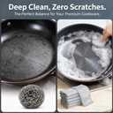 Generic Non-Scratch Silver Mesh Dish Cloths - Reusable Diamond Weave Scrubber Cloths for Kitchen, Fast Drying Powerful Cleaning for Non-Stick Cookware & Utensils (Nylon + Microfiber, 10)