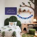 3 x Long Live Boyhood Canvas Banner Playroom Wall Decor -Vintage Wall Art Toddler Boys Room Trendy Wall Decor